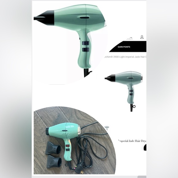 Elchim Hair Elchim 390 Light Imperial Jade Hair Dryer Made In Italy